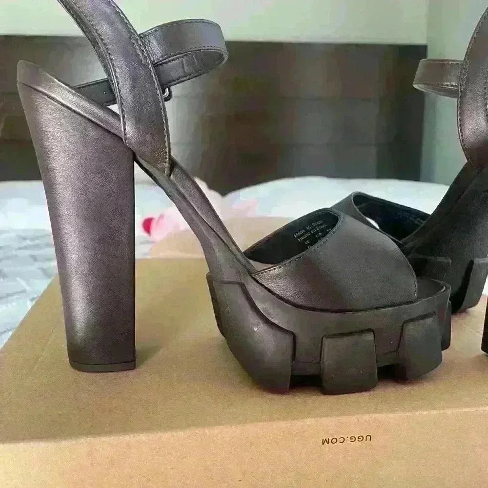 ALDO Brown Platform Sandals